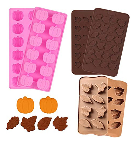 Sagooits, 4 Piezas, Minihojas De Arce Y Calabaza En 3d, En F
