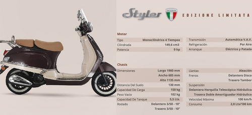 Imagen 2 de 9 de Zanella Styler 150 Exclusive Edizione