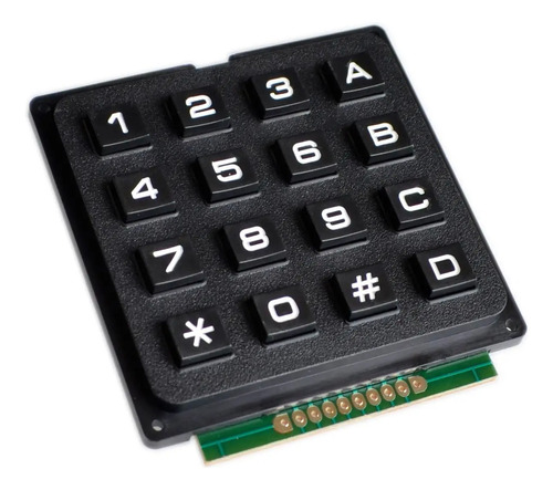 Teclado Matricial 4x4 Botones De Plástico - Teclado Matriz  