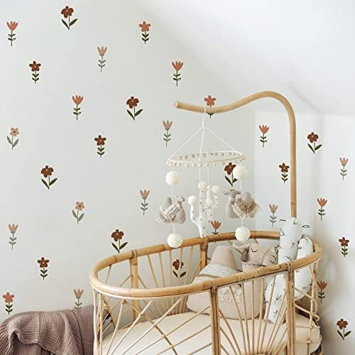 Pegatinas De Pared De Flores Bohemias, Decoración Creativa D