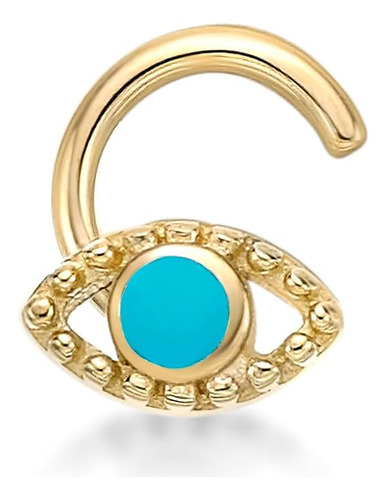 Lavari Jewelers Anillo De Nariz Con Tornillo Curvado De Ojo