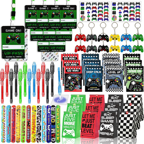 146 Pcs Video Game Party Favors, Gamer Party Favors Ink...