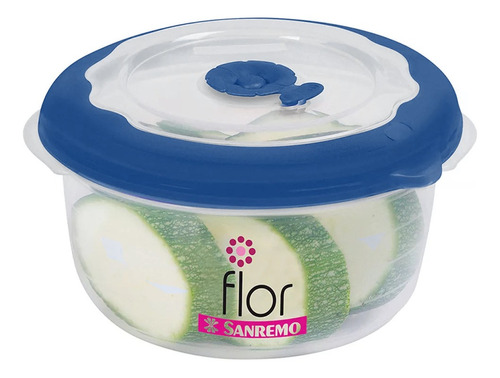 Taper Hermético San Remo Flor Redondo 1,1 L 