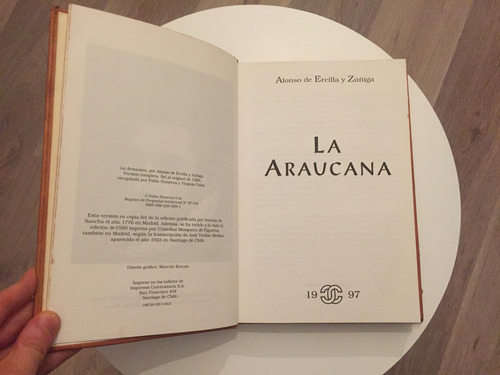 La Araucana Alonso De Ercilla