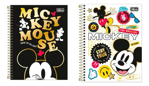 Cuaderno Tapa Dura Mickey Mouse 80 Hojas Rayada 1 Materia