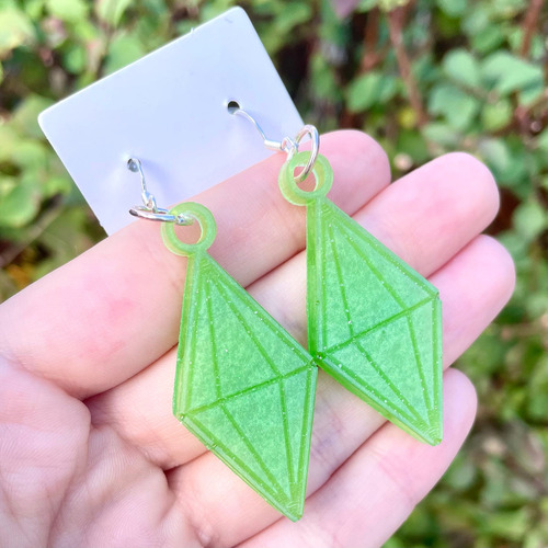 Aritos Acrílico Sims Aesthetic Personalizado Aros!