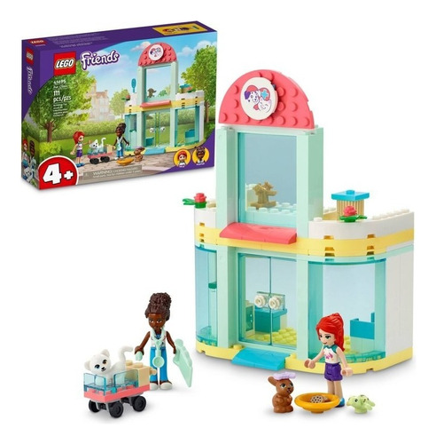 Kit De Construcción Lego Friends Clínica De Mascotas 41695 Cantidad De Piezas 111