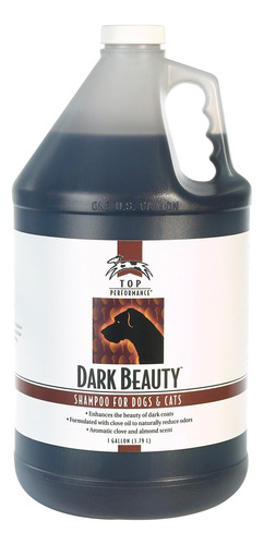 Top Performance Champu Para Perros Y Gatos Dark Beauty, 1 Ga