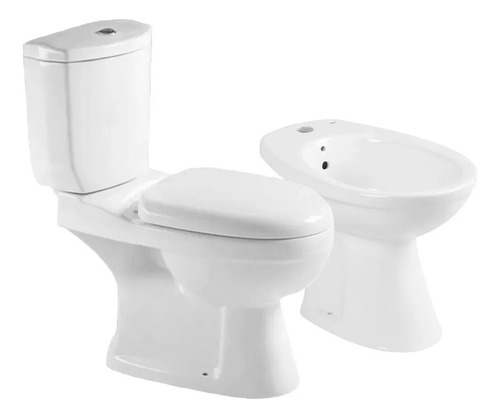 Juego Sanitarios Prusia Inodoro Deposito Bidet Tapa Suave