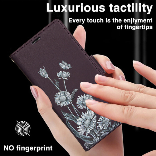 Funda De Piel Tipo Cartera Con Tapa Para Samsung Galaxy A56 A36 A26 A16 A06