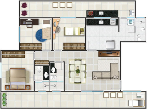 Imagem 1 de 2 de Ótimo Apartamento De Área Privativa Pronto Para Morar. - 1738