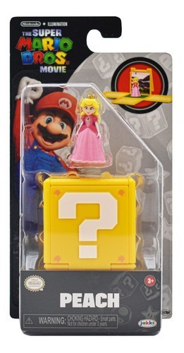 Mario Bros Movie Peach Escenario Figura 4cm Jakks Pacific