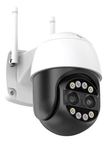 Cámara De Seguridad Ip De Doble Lente Ptz 4k 8x Con Zoom Híb