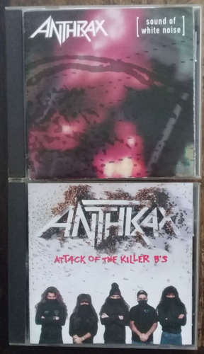 2x Cd (vg+ Anthrax Sound Of White Noise Attack 1a Ed Us 1993