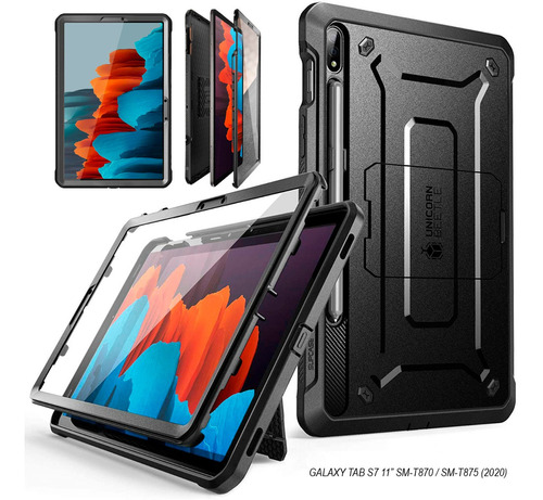 Imagen 1 de 9 de Case Galaxy Tab S7 11 2020 T870 T875 Protector 360° C/ Apoyo