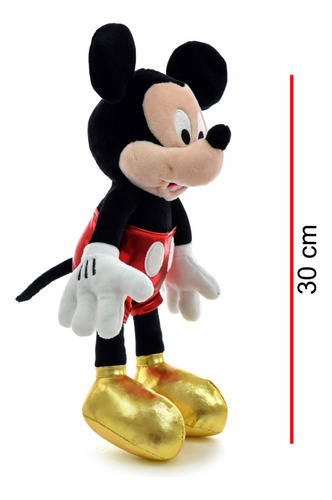 Imagen 4 de 9 de Peluche Mickey Brilloso 30cm Orig. Phi Phi Toys