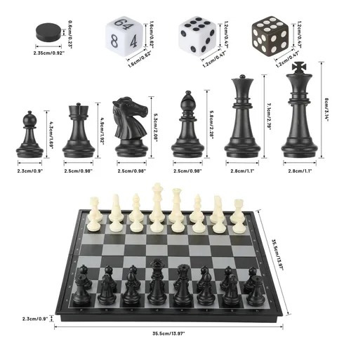 Rovtop X Juego De Ajedrez Plegable Magnetic With Tablero 36x36 Cm Multijugador Fast Guard Ligero And Portable