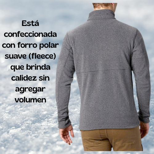 Campera Polar Columbia Térmica Ultra Liviana Hombre