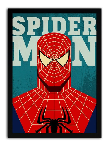 Quadro Decorativo Poster Retro Vintage Homem Aranha