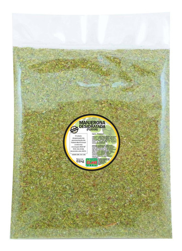 Manjerona Desidratada Flocos 1kg - Clavi Temperos & Foods