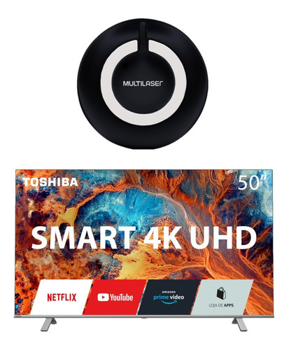 Imagem 1 de 7 de Tela Toshiba 50pol 4k Compre E Ganhe Controle Remoto Tb004k