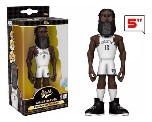 James Harden 5 Pulgadas Funko Vinyl Gold Nba Brooklyn Nets