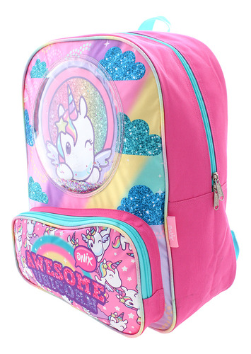 Mochila Primaria Ruz Onix Awesome Unicorn Rosa