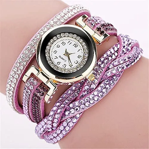Cdybox Reloj De Moda Con Diamantes De Imitación, Pulsera De