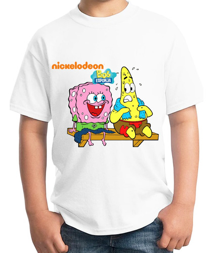 Playera Bob Esponja Patricio Nickelodeon Invert Infan Unisex