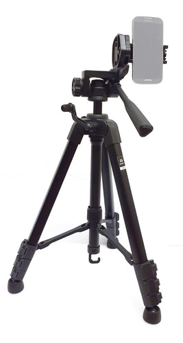 Imagem 6 de 9 de Kit Tripé Benro T890 Cabeça 3 Vias + Suporte Celular