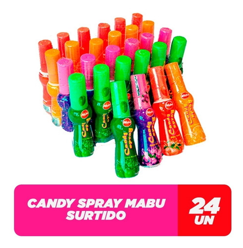 Caramelo Candy Spray Dulce Sin Azucar X24