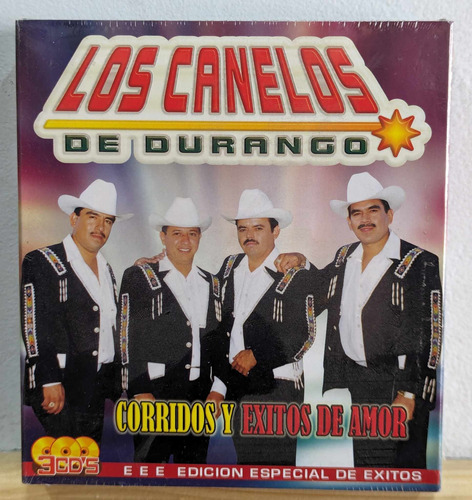 Los Canelos De Durango Corridos Y Exitos De Amor / 3cd Nuevo