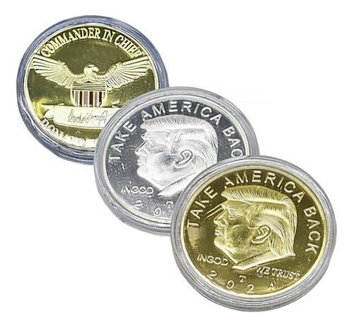 Moneda Conmemorativa Águila América 2024, Regalo Coleccionab