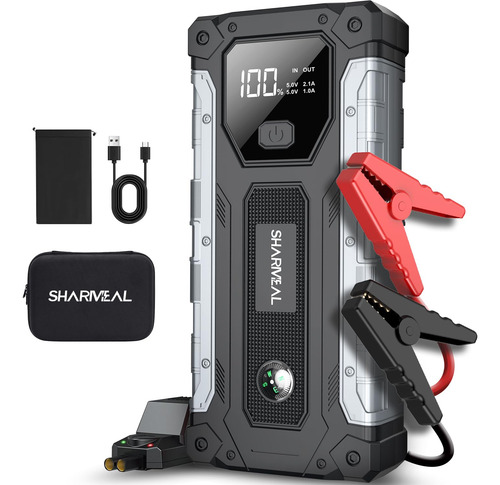 Car Jump Starter Sharmeal 3000a Para Gasolina De 9 L Y 7 L D
