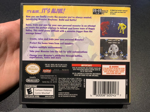 Monster Mayhem: Build And Battle Nintendo Ds (Usado)