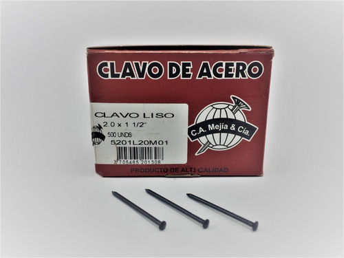 Clavos De Acero Liso (100unds)