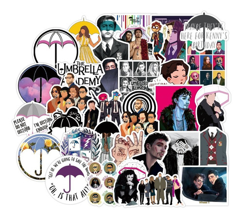 The Umbrella Academy 50 Calcomanias Stickers Pvc Vs Agua