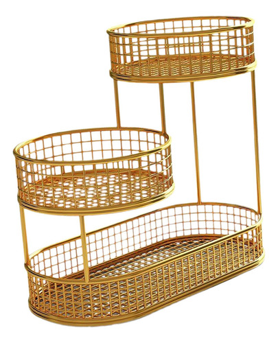 Cesta De Frutas Elegante De 3 Niveles