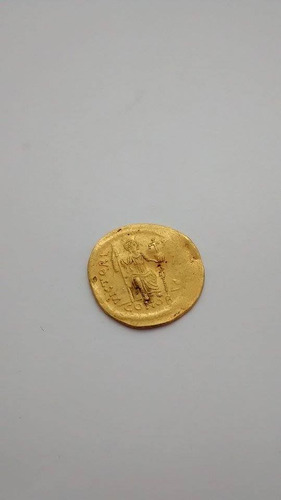 Antigua Moneda De Oro  Bizantina  Justino I
