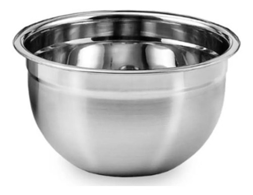 Tigela Em Aço Inox - Bowl - 22 Cm Baccani Cor Cinza