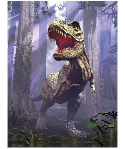 07291 Poster Lenticular 3 D - T-rex Scene