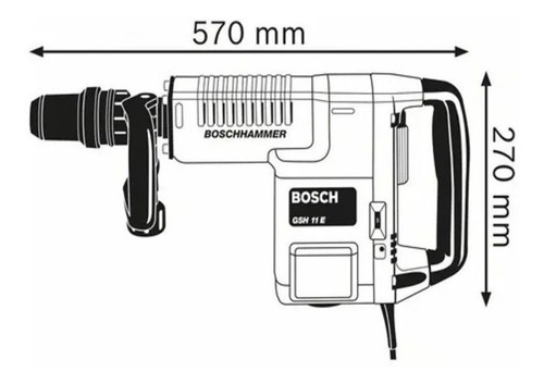 Martillo Demoledor Bosch Sds Max 1500w+4 Cinceles 06113168g0