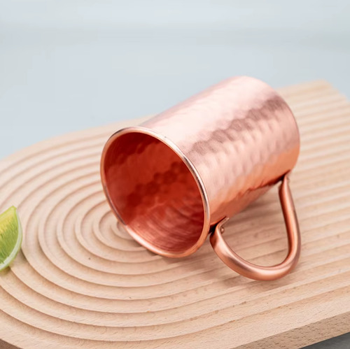Taza Cobre Puro Premium 100% Artesanal 400ml Moscow Mule Cobre Clásico