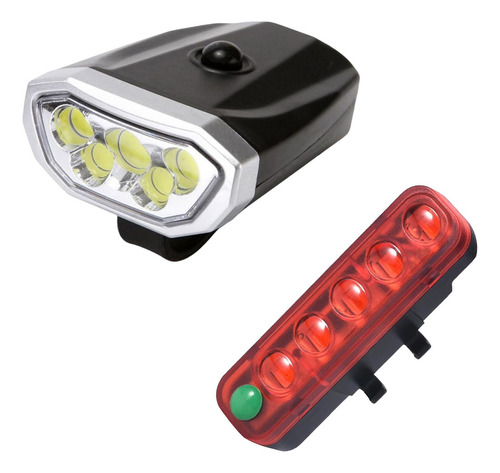 Luz Led Bicicleta Recargable Luz Delantera Trasera Linterna Color Unico