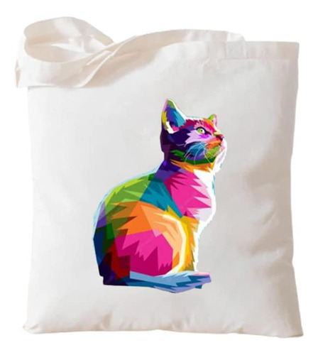 Bolsa Lona Para Gato Bonita Mano Comestibl Reutilizable