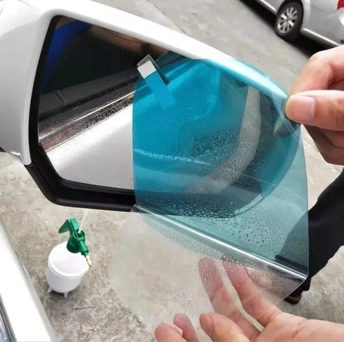 Imagen 5 de 8 de X2 Lamina Antiempañante Anti Agua Laminas Espejo Retrovisor
