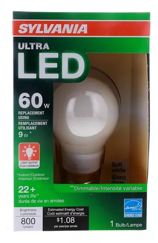 Home Lighting 78036 - Bombilla Led Regulable, 9 W, 120 V, 8