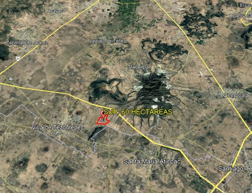 Terreno En Villa De Tezontepec, Hidalgo. Sup. 60 Hectáreas.