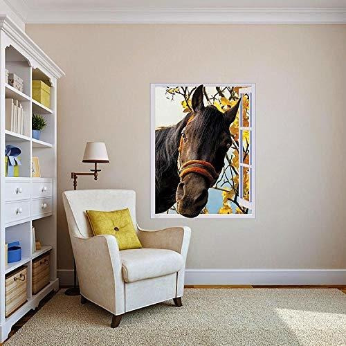 Adhesivo Extraible Para Caballo Ventana Diseño