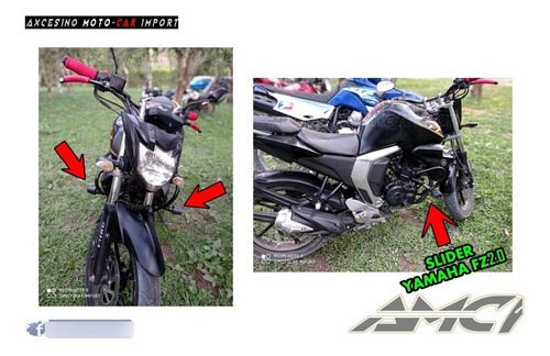 Imagen 2 de 2 de Slider Protector Yamaha Fz 2.0 Fz2.0 Fz20